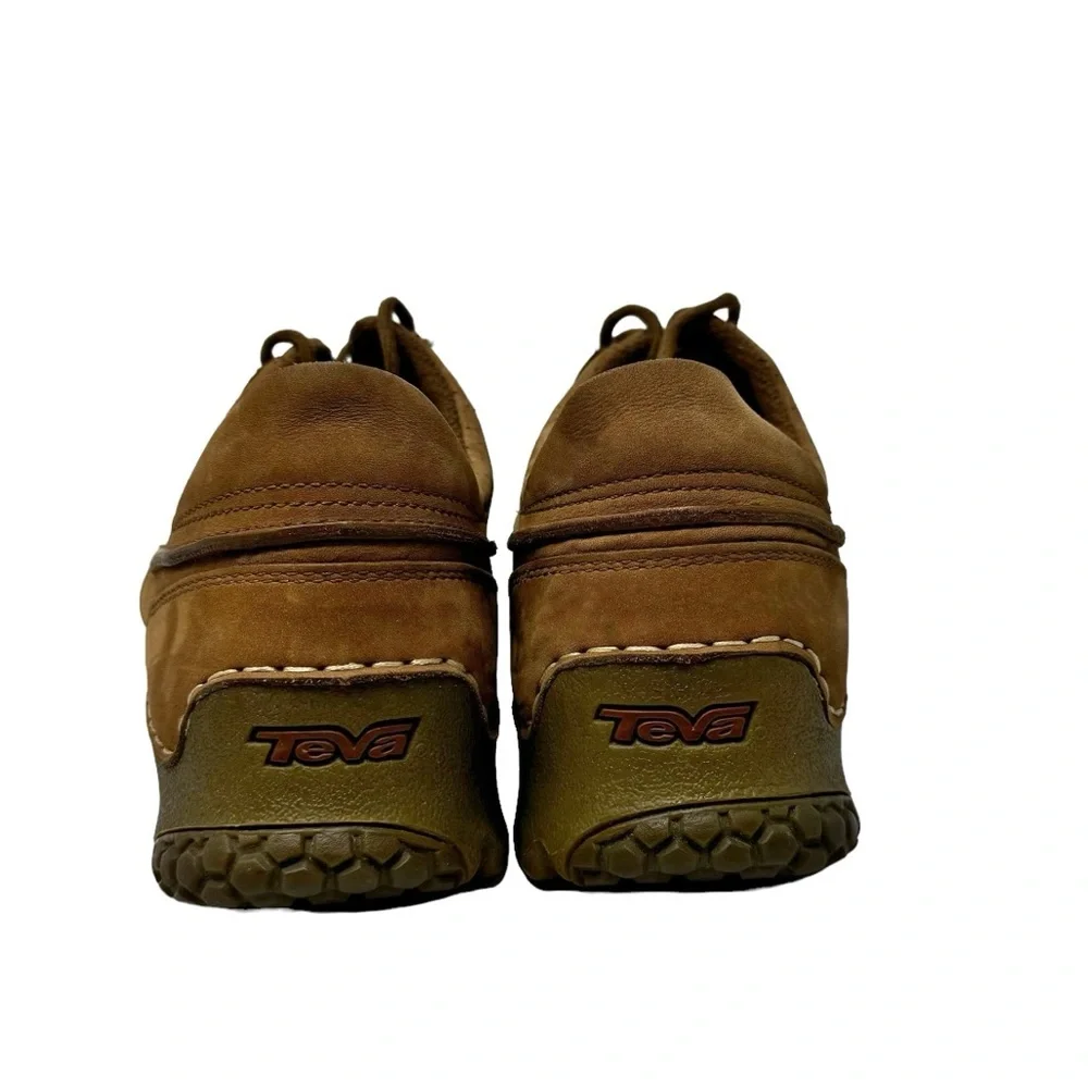 Teva Men’s Leather Lace Up Loafers Shoes Brown Size 12 - Picture 8 of 10